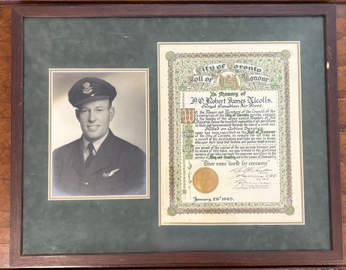 Wwii rcaf pilot - officer, robert